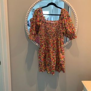 Floral RIXO target smocked dress